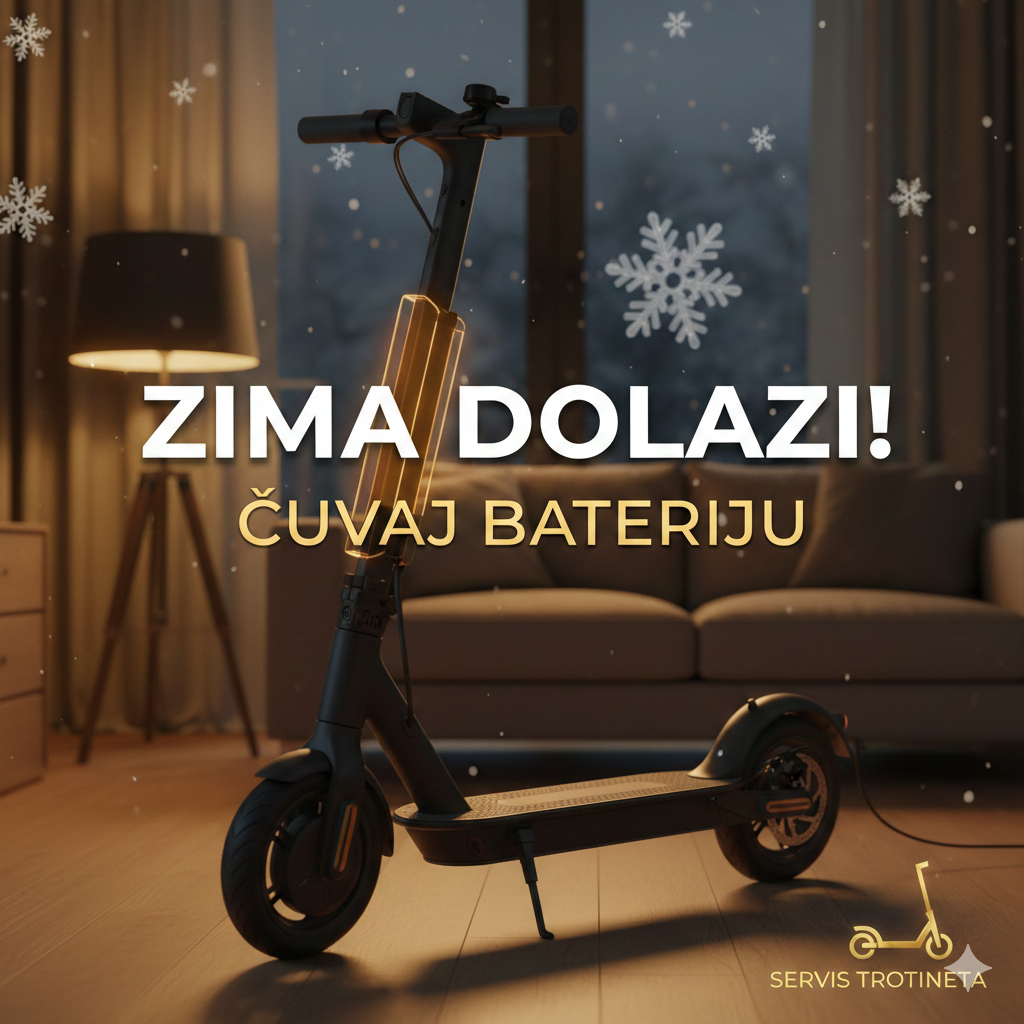 Zimsko skladištenje električnog trotineta, održavanje baterije tokom zime, servis trotineta saveti